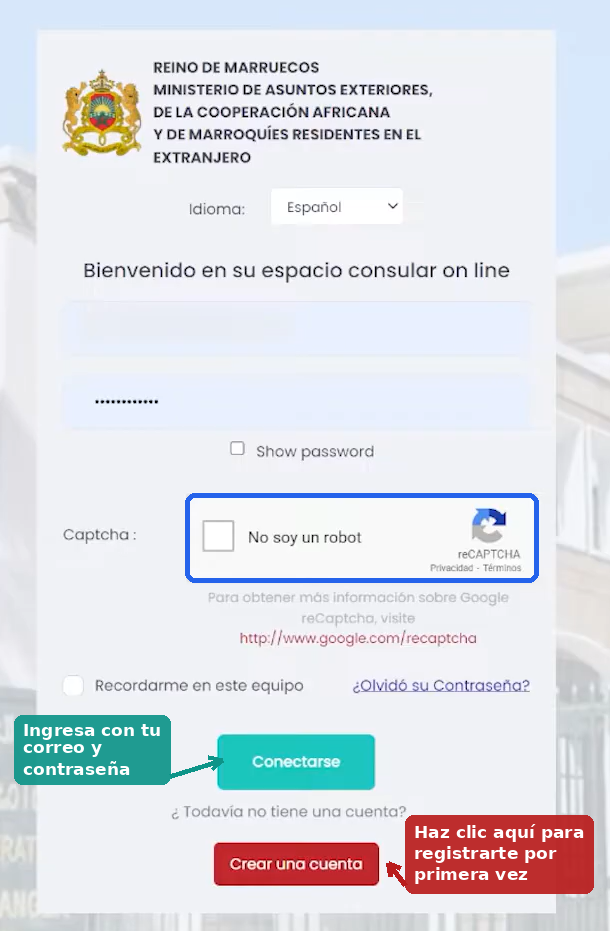 Inicia sesión o crea tu cuenta