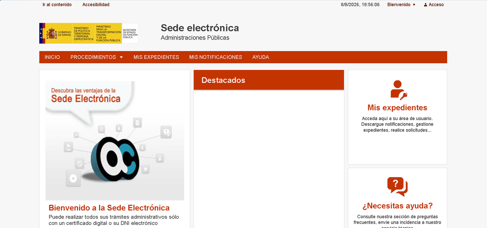 Accede a la Sede Electrónica