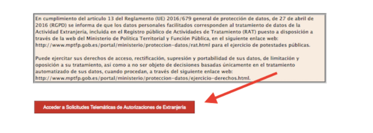 Accede a las solicitudes telemáticas