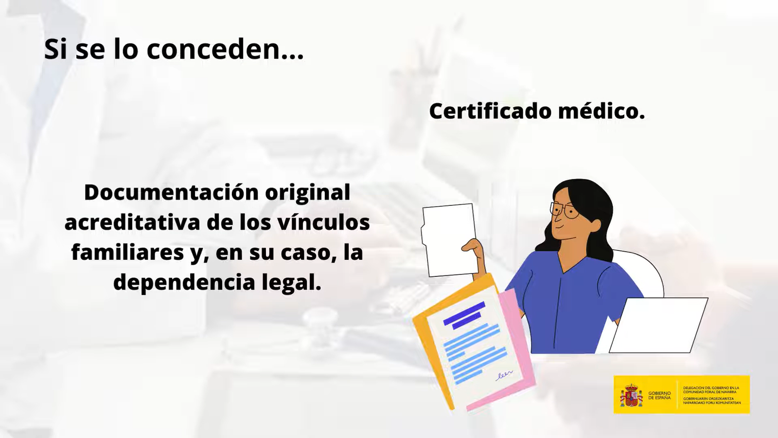 Certificado médico y vínculo familiar