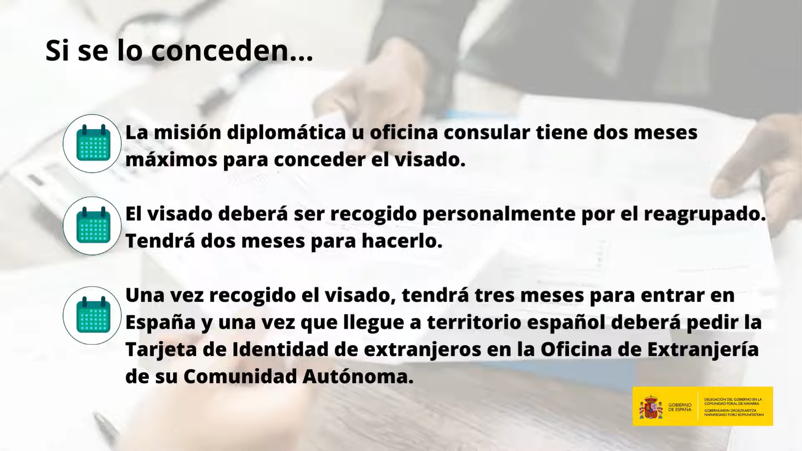 Plazos del visado y de entrada